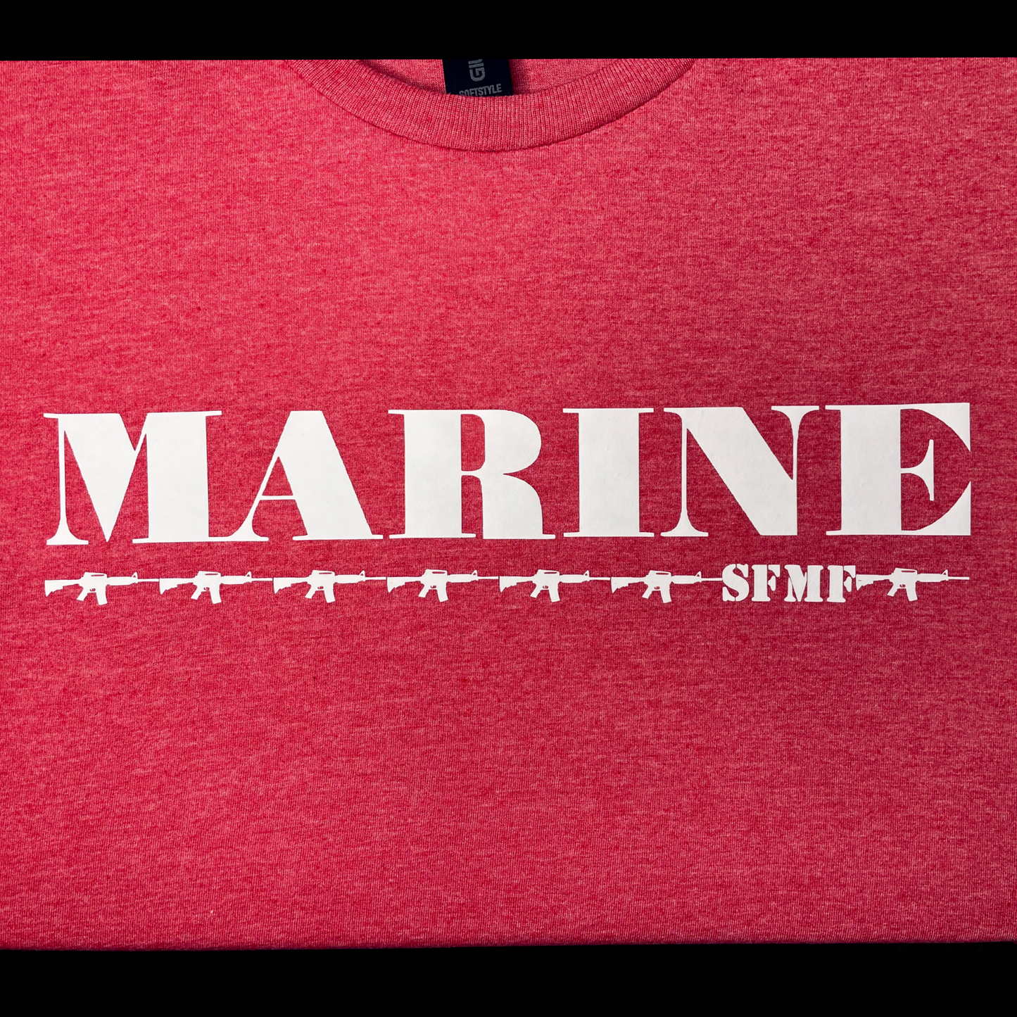 #0002 SFMF MARINE 7-RIFLES T-SHIRT