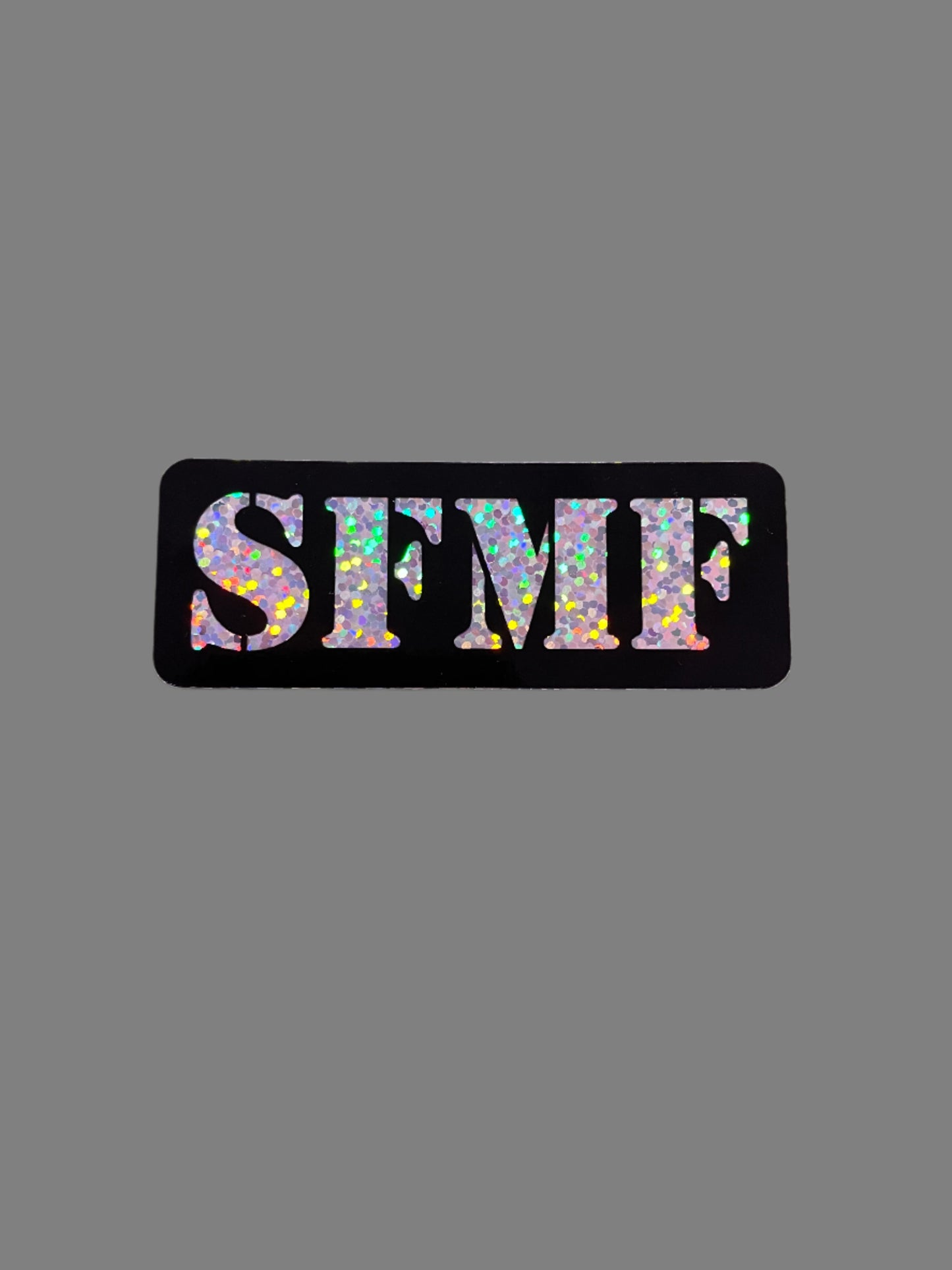 #010  "SFMF" glitter sticker